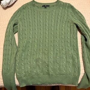 GAP Green Cotton Cable Knit Sweater